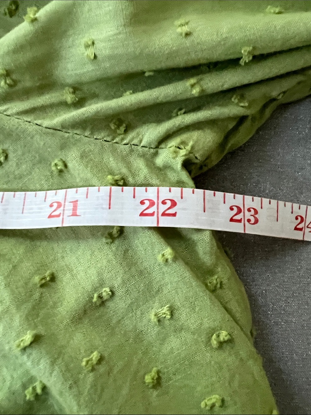 Old Navy | Long Sleeve Dandelion Leaf Blouse Embroidered Dots #583997-B Size M - Picture 13 of 16